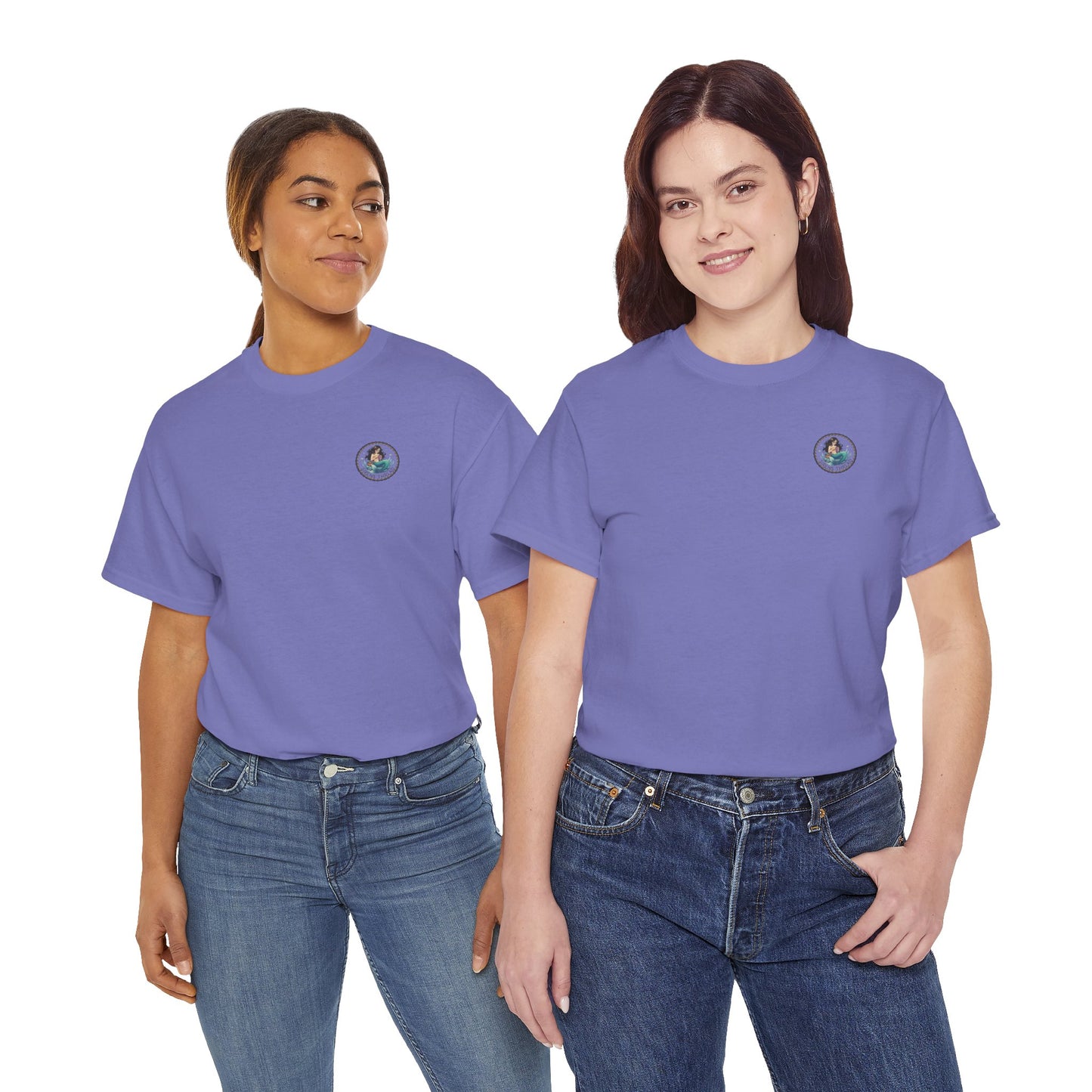 Mermaid Crocheting — American Traditional Tattoo Tee with Logo