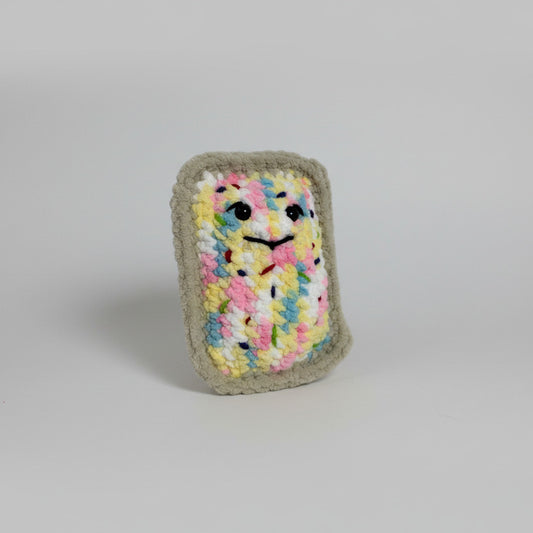 Cotton Candy Pop-Tart Plush Handmade Crochet