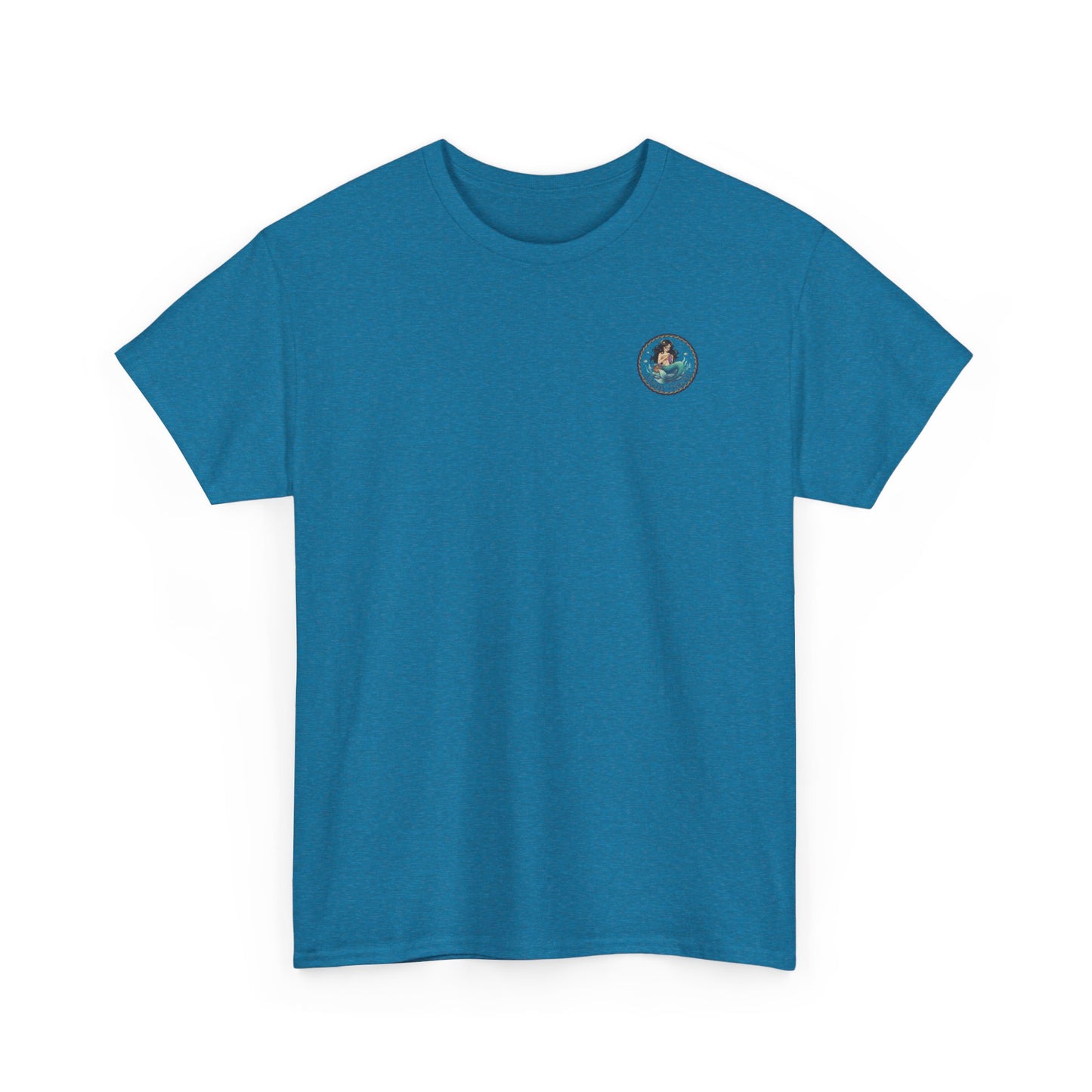 Mermaid Crocheting — American Traditional Tattoo Tee with Logo