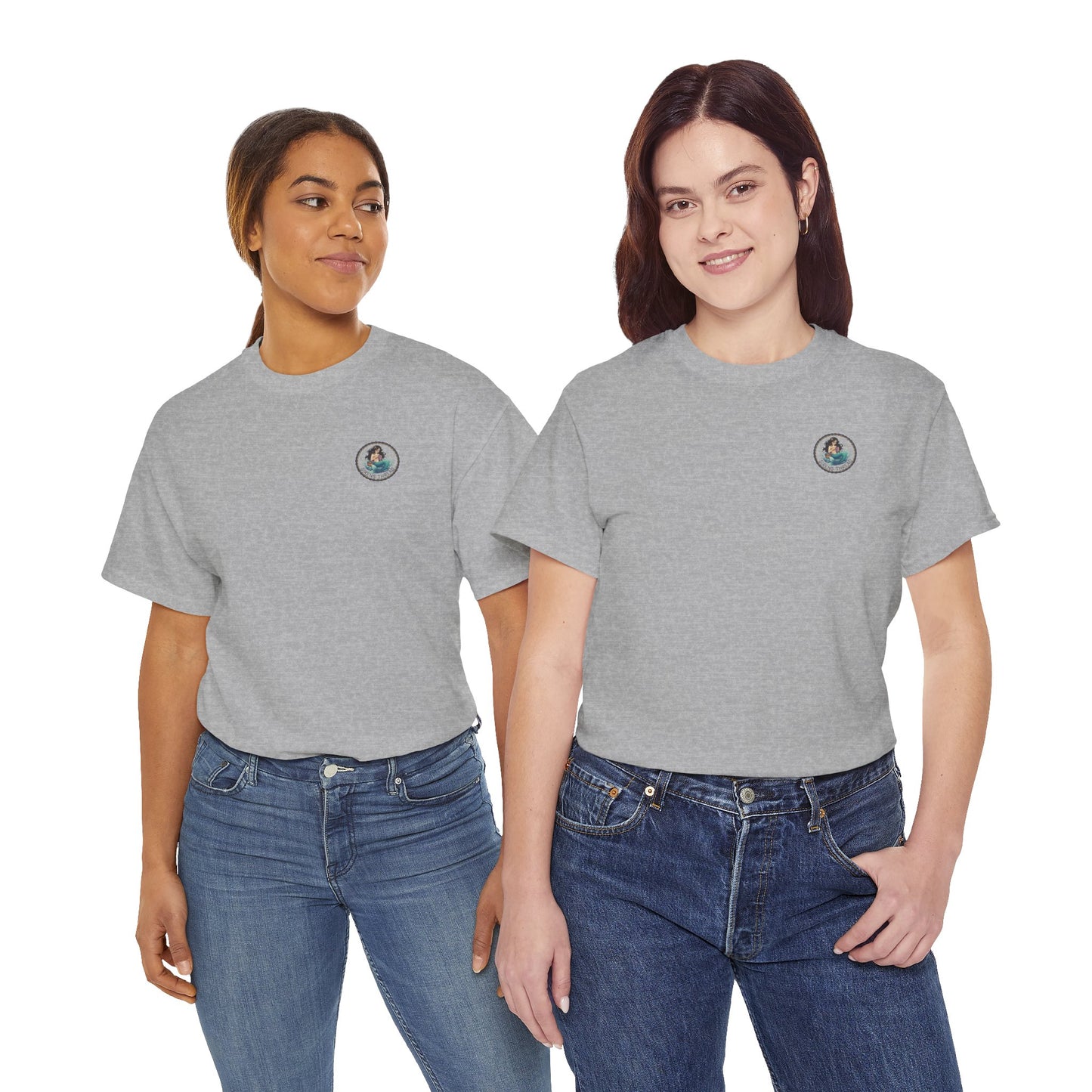 Mermaid Crocheting — American Traditional Tattoo Tee with Logo