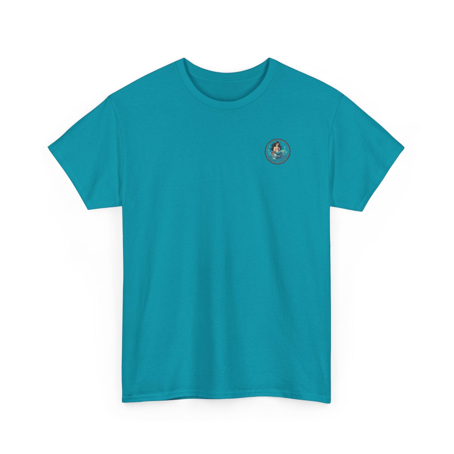 Mermaid Crocheting — American Traditional Tattoo Tee with Logo