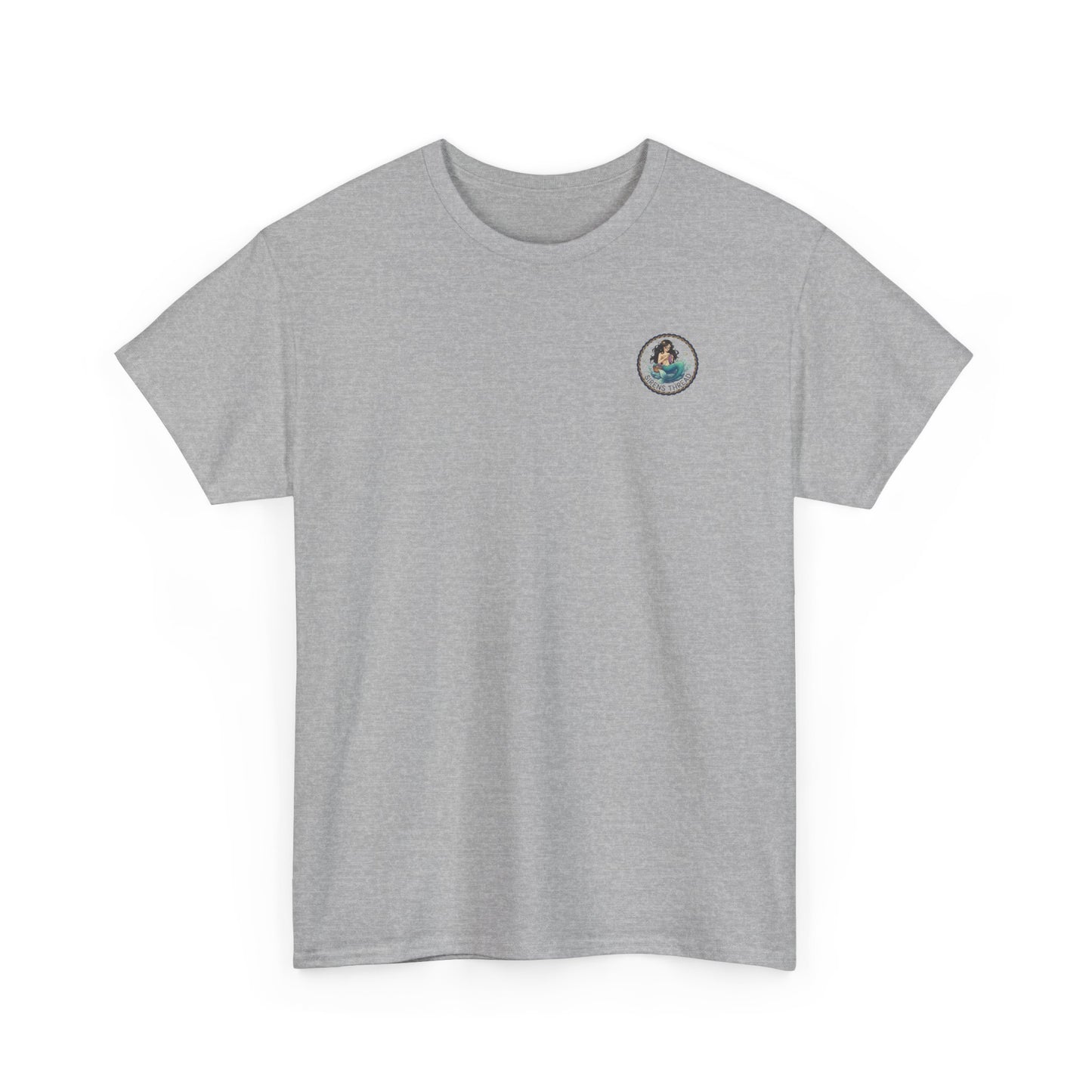 Mermaid Crocheting — American Traditional Tattoo Tee with Logo