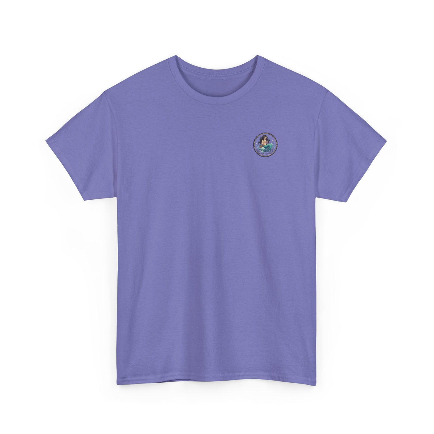 Mermaid Crocheting — American Traditional Tattoo Tee with Logo