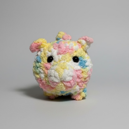 Cotton Candy Pig Handmade Crochet