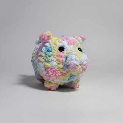 Cotton Candy Pig Handmade Crochet
