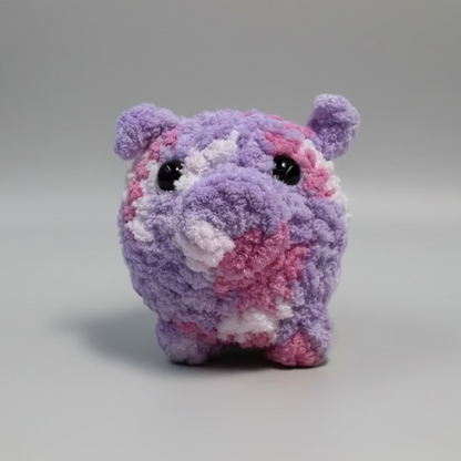 Berry Smoothie Pig Handmade Crochet