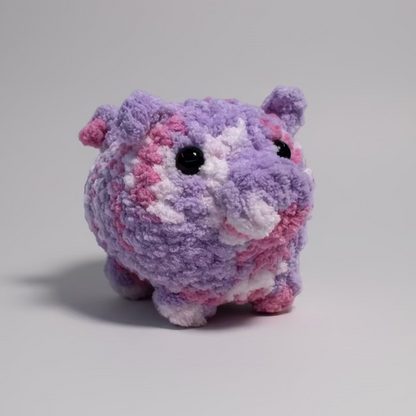 Berry Smoothie Pig Handmade Crochet