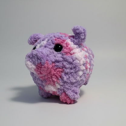 Berry Smoothie Pig Handmade Crochet
