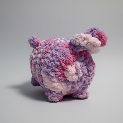 Berry Smoothie Pig Handmade Crochet
