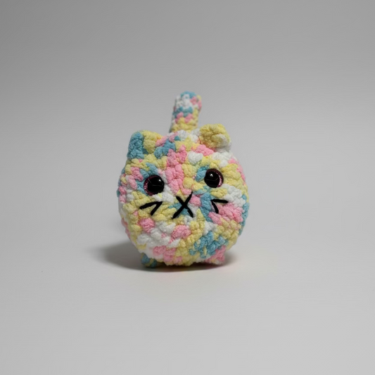 Cotton Candy Loaf Cat Handmade Crochet