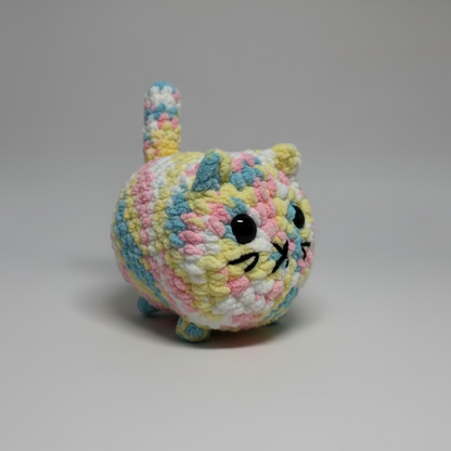 Cotton Candy Loaf Cat Handmade Crochet