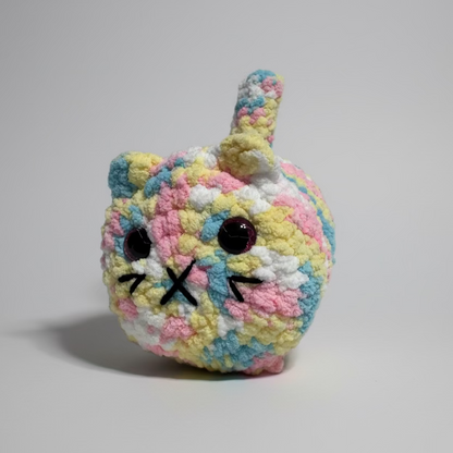 Cotton Candy Loaf Cat Handmade Crochet
