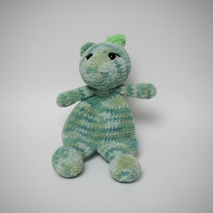 Unstuffy Dino Handmade Crochet
