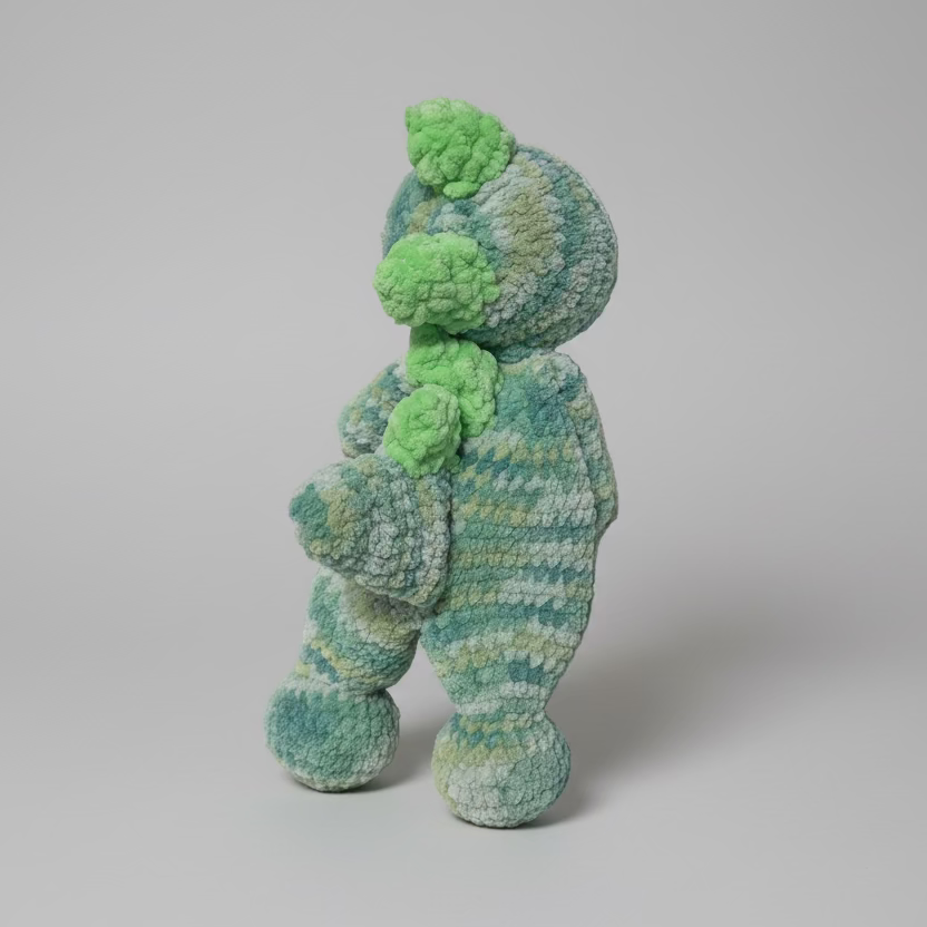 Unstuffy Dino Handmade Crochet