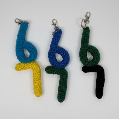 6-7 Keychain Handmade Crochet