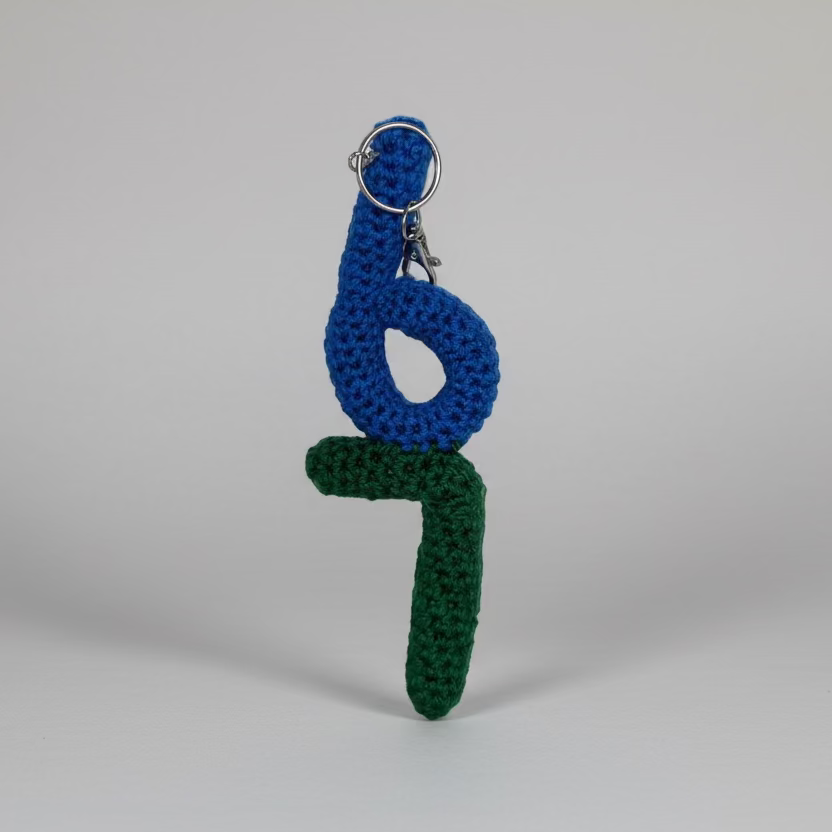 6-7 Keychain Handmade Crochet