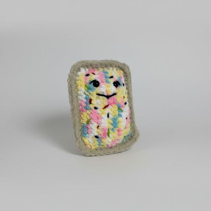 Cotton Candy Pop-Tart Plush Handmade Crochet