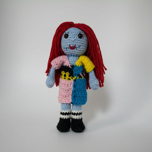 Sally Zombie Doll Handmade Crochet