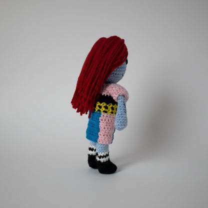Sally Zombie Doll Handmade Crochet