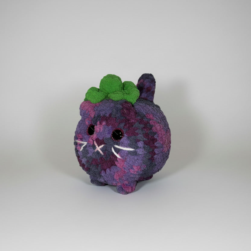 handmade crochet wildberry loafcat