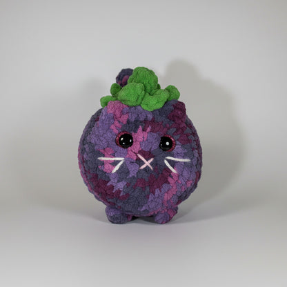 handmade crochet wildberry loafcat plush