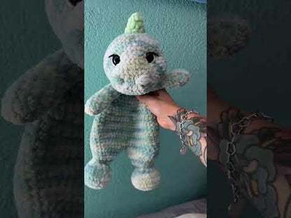 Unstuffy Dino Handmade Crochet