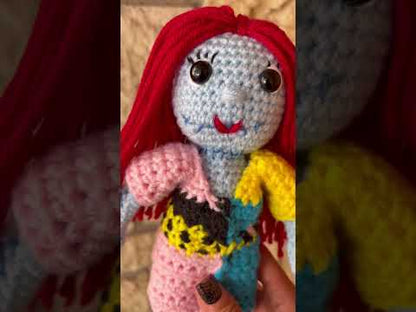 Sally Zombie Doll Handmade Crochet
