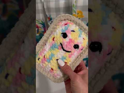 Cotton Candy Pop-Tart Plush Handmade Crochet