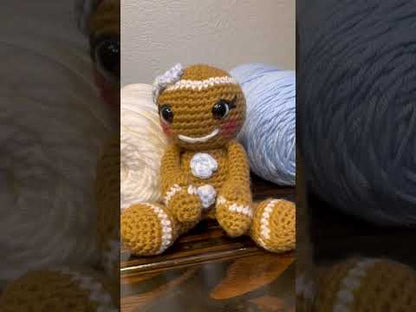 Mrs. Gingerbread Wintermint Handmade Crochet
